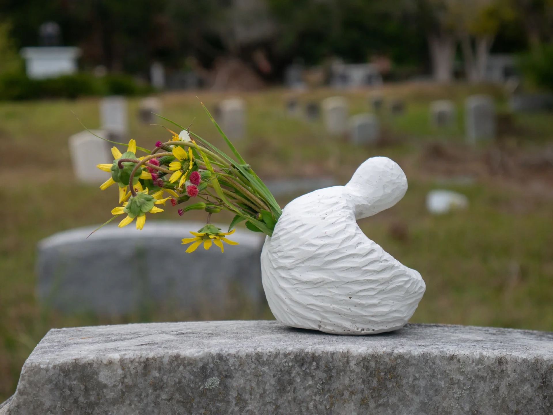 Vessels is an experimental design research project by ORI exploring bio-based, biodegradable materials for funerary objects. Adapted from Midushi Kochhar's recipes, each form contains native plant seeds intended to germinate as the vessel decomposes.